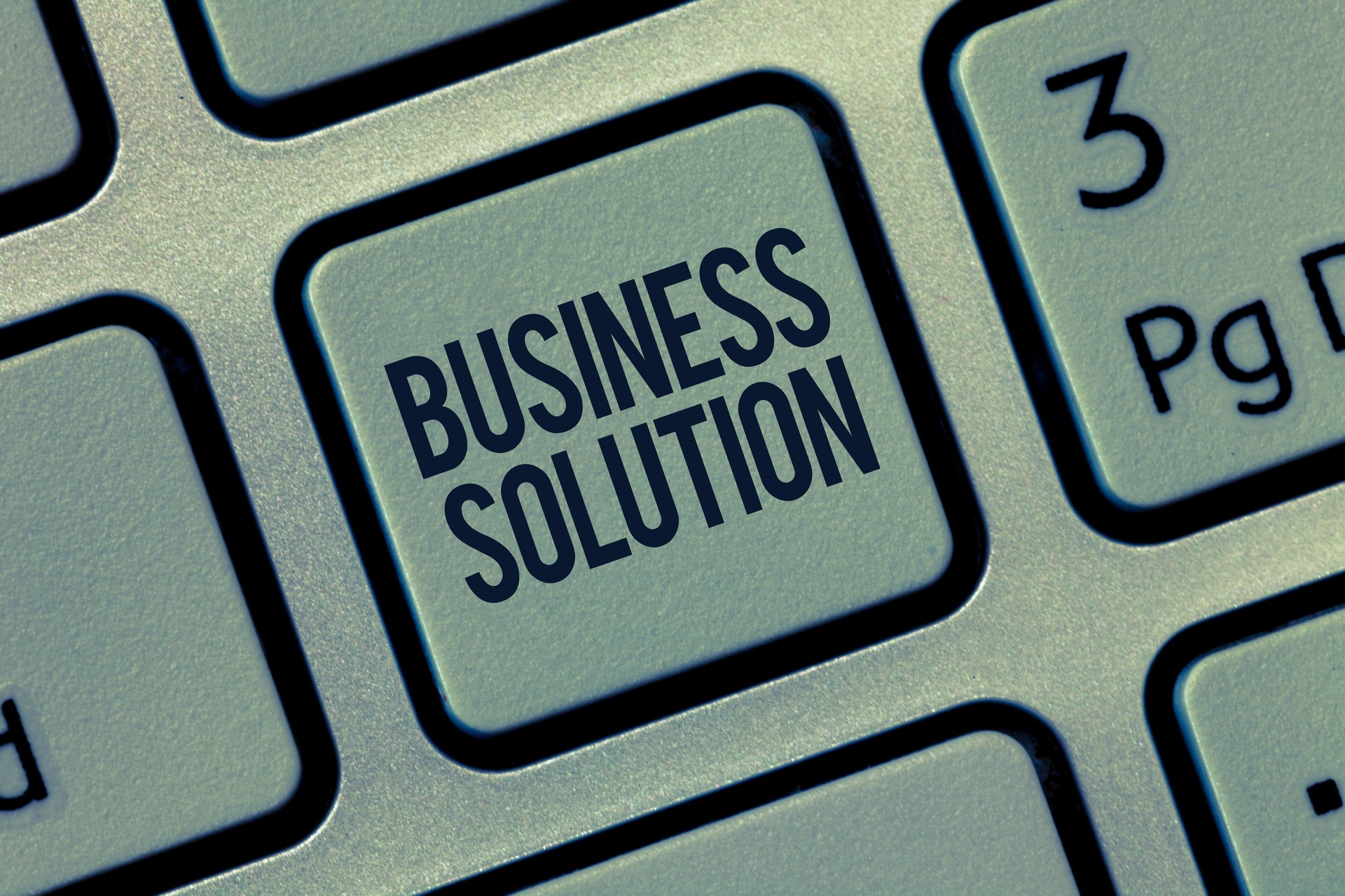 Word writing text Business Solution. Business concept for Services that include strategic planning and evaluation